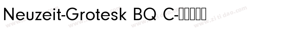 Neuzeit-Grotesk BQ C字体转换